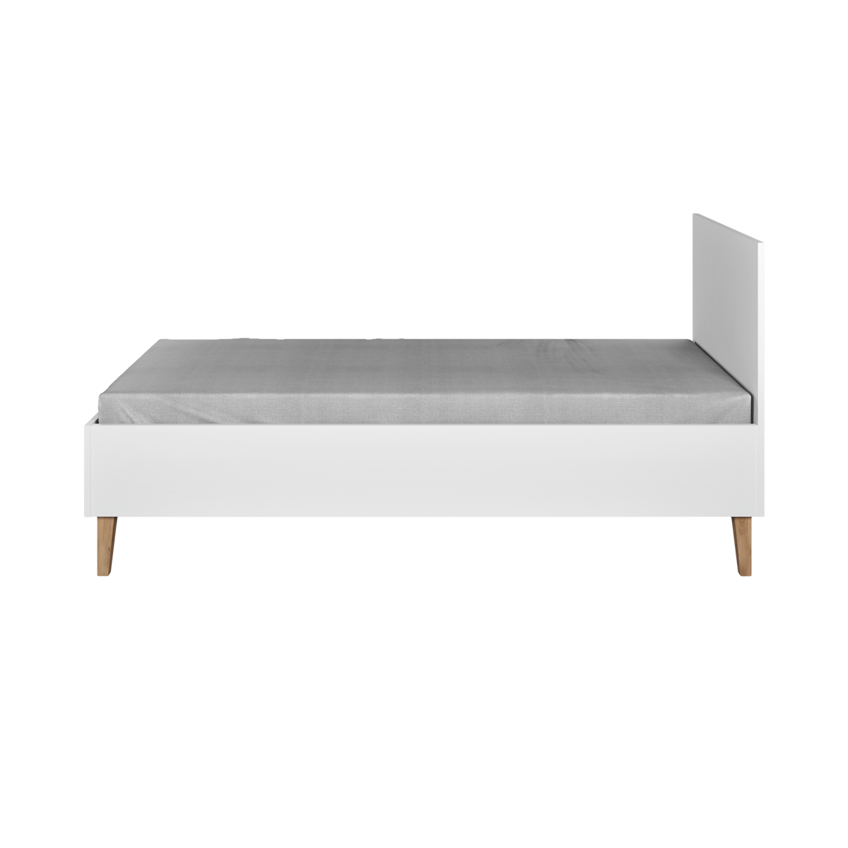 KINDERBETT Kubi ohne Schublade ohne Matratze Weiß 180/80 - Weiß, Holzwerkstoff (80/180cm) - RAUMHIRSCH FURNITURE