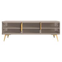 TV-LOWBOARD Modera - Kaschmir/Goldfarben, Holzwerkstoff/Metall (180/60/40cm) - MIRJAN24