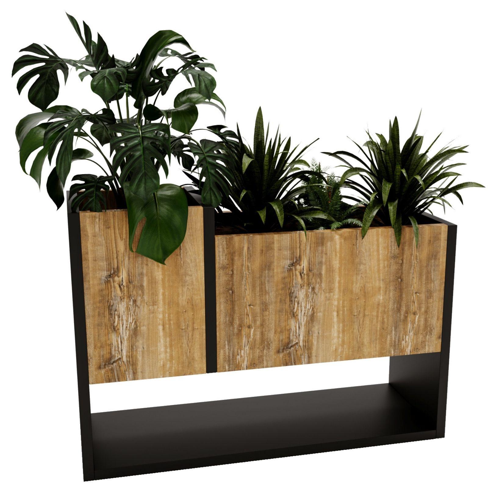 BLUMENKASTEN - Kiefer Milford, Holzwerkstoff (22.6/45/64.5cm) - RAUMHIRSCH FURNITURE
