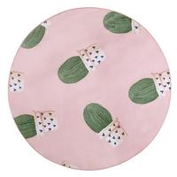 KURZFLOR-KINDERTEPPICH Eldivan 120/120 cm - Pink, Kunststoff (120/120cm) - Beliani