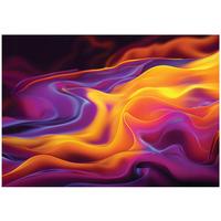 FOTOTAPETE Abstrakt 3D Orange 200x140 cm - Multicolor, Papier (200/140cm) - Wallarena
