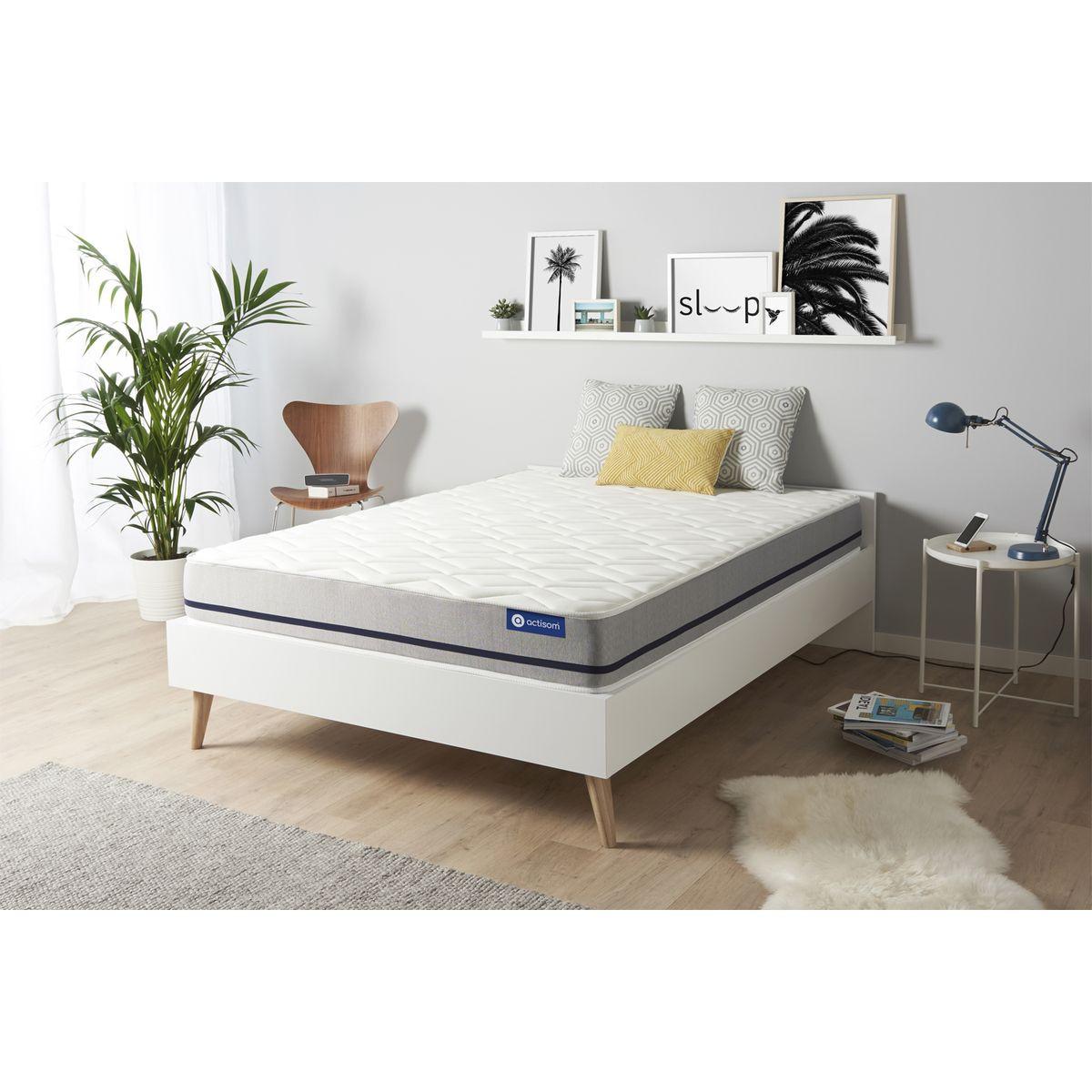 MATRATZE Actimemo soft Memory-Schaum 130 x 190 cm h2 - Weiß, Textil (130/190cm) - ACTISOM