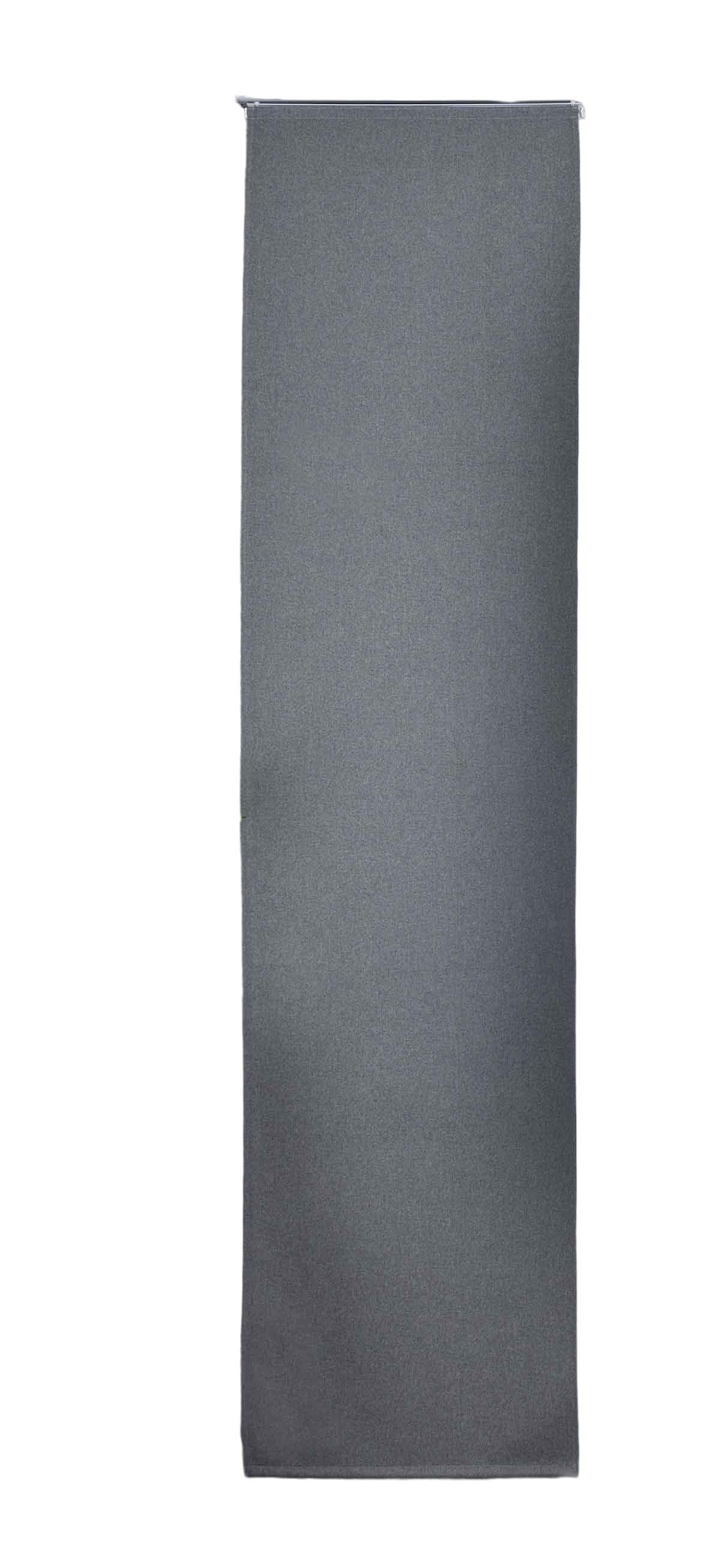 SCHIEBEVORHANG »München Dark« HxB 245x60 cm Grau - Grau, Textil (60/245/245cm) - Gardinenbox