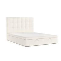 POLSTERBETT Guam mit Stauraum 120/200 cm Creme im Alta Stoff - Creme/Schwarz, Holz/Holzwerkstoff (120/200cm) - AltaBeds
