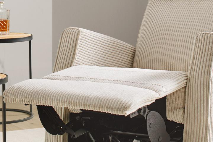 Relaxsessel Cordbezug beige manuelle Verstellbarkeit Relaxfunktion