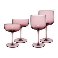 WEIN- UND SEKTGLÄSER Like Glass Grape 4-tlg. - Pink, Glas - like.Villeroy & Boch