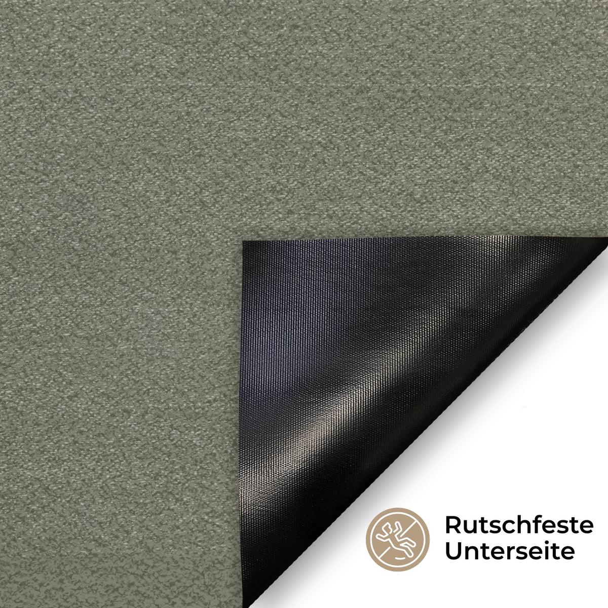 FUSSMATTE Japandi - Grün - Abstrakt - Modern Schmutzfänger 60x40 cm - Olivgrün, Kunststoff (60/0.4cm) - MuchoWow