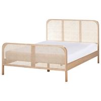 BETT mit Lattenrost 140/200 cm Kiefernholz Hellbraun Gonfaron - Hellbraun, Holz (140/200cm) - Beliani