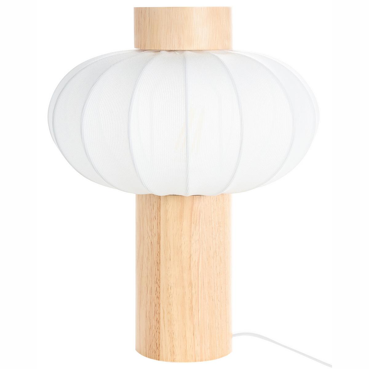 TISCHLAMPE Holz Hellbraun Abens - Hellbraun/Braun, Holz (27/27/35cm) - Beliani
