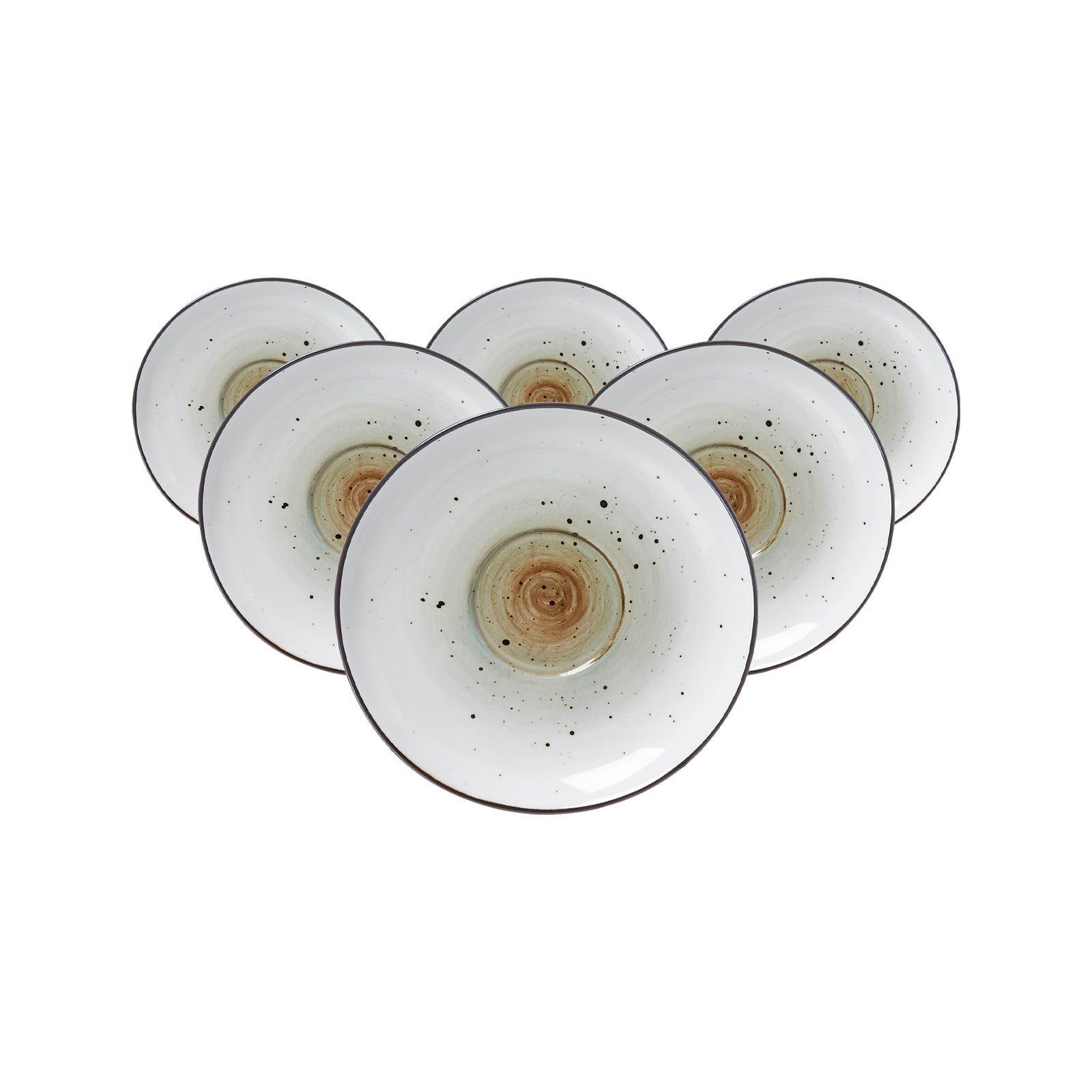 KAFFEEUNTERTASSEN Cosmo grau ø 14 cm 6er Set - Grau, Keramik (14cm) - Ritzenhoff Breker