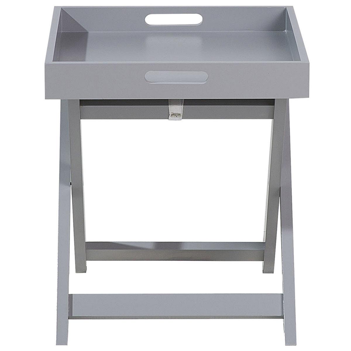 COUCHTISCH grau quadratisch 40/40 cm Chester - Grau, Holzwerkstoff (40/40/46cm) - Beliani