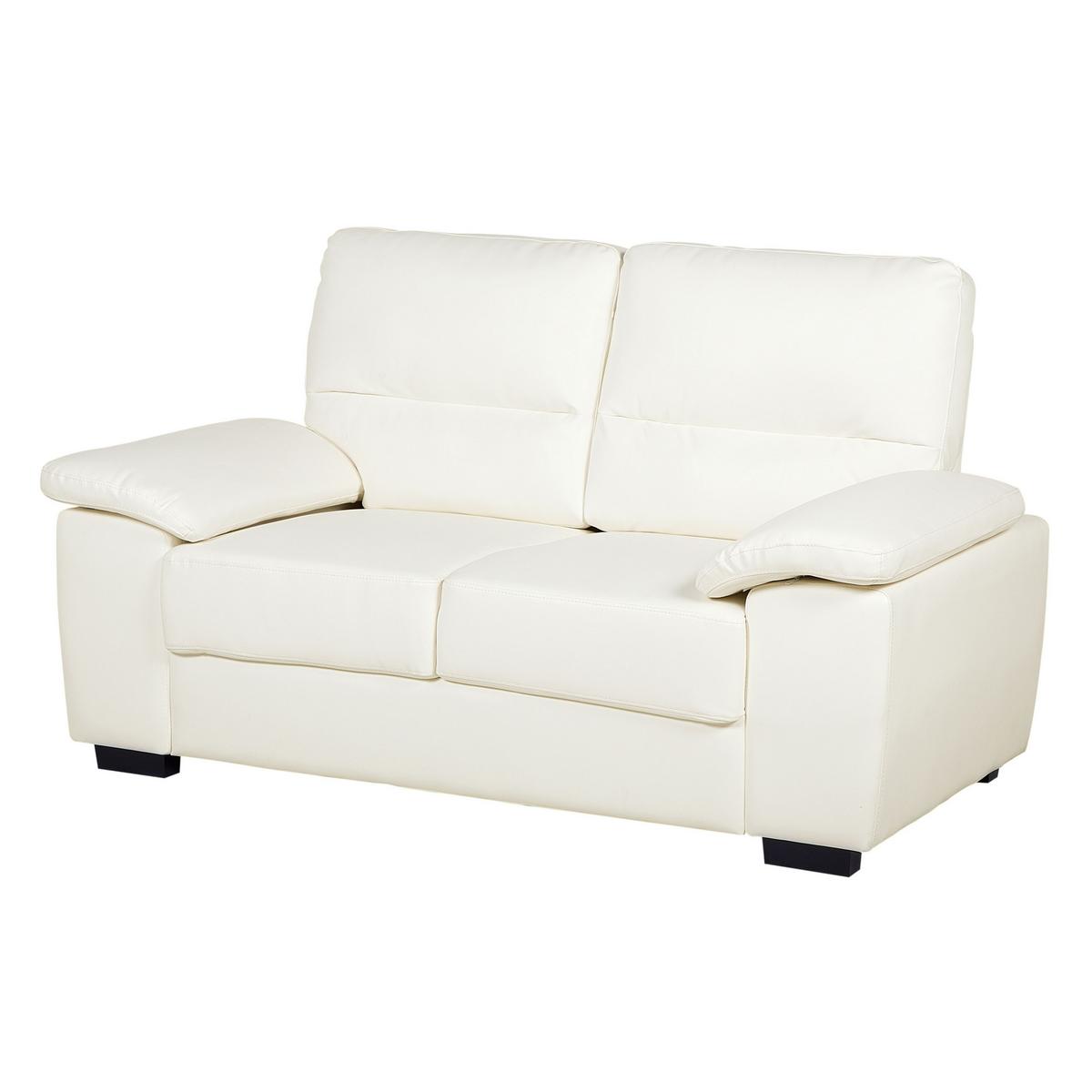 SOFA-SET 5-sitzer Kunstleder Beige Vogar - Beige, Kunststoff (195/90/74cm) - Beliani
