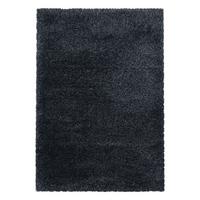 HOCHFLORTEPPICH SALZACH, einfarbig, aus Polypropylen, Anthrazit, 120 x 170 cm - Anthrazit, Textil (170/120cm) - KADIMA DESIGN