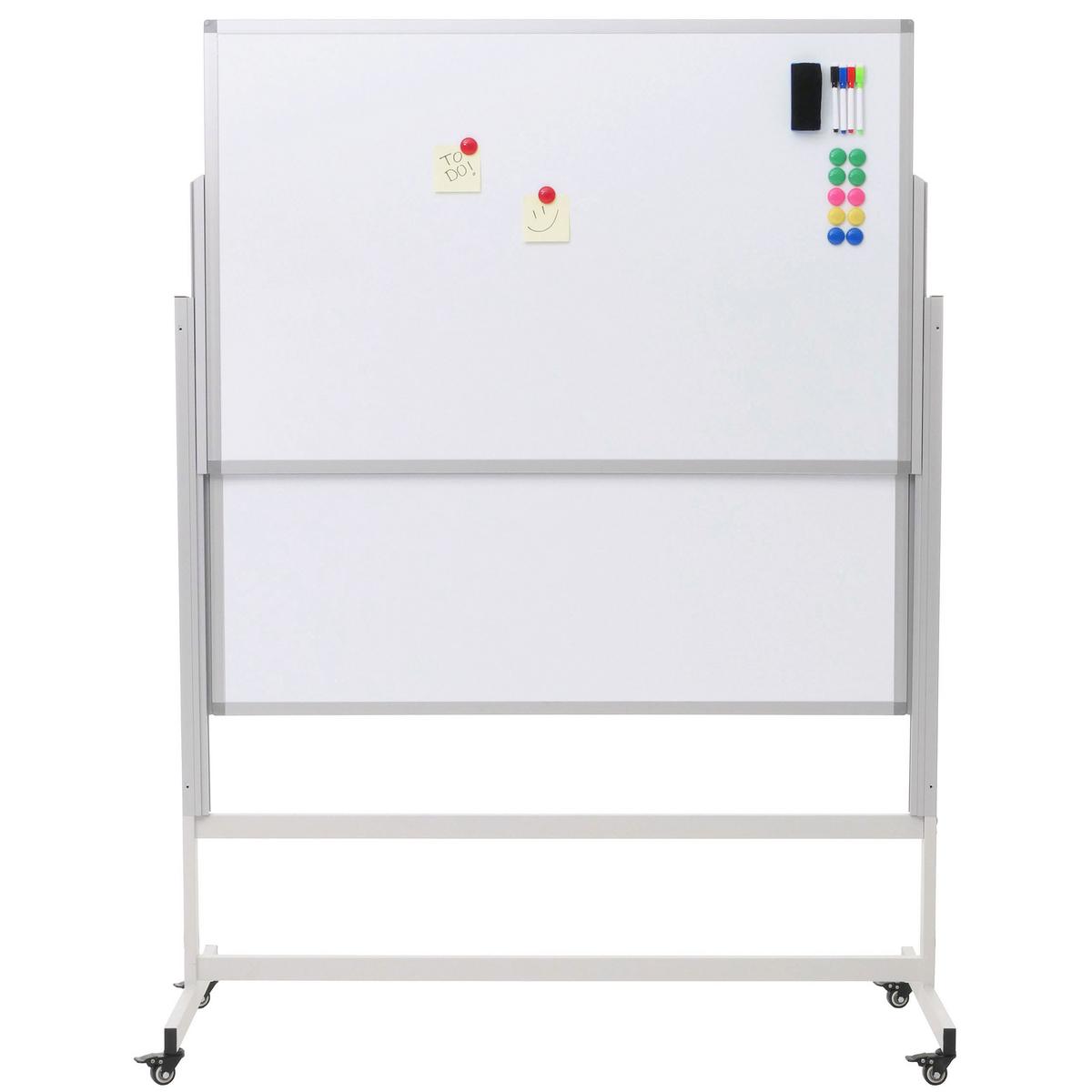 WHITEBOARD Weiß - Weiß, Metall (127/184/56cm) - MCW