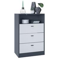 KOMMODE Pino Fronten in Weiß matt - Weiß, Holzwerkstoff (56/86.5/36cm) - Vladon