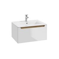 WASCHTISCH 60cm Livia Weiß - Weiß, Holzwerkstoff (60/32/46cm) - Petits-meubles