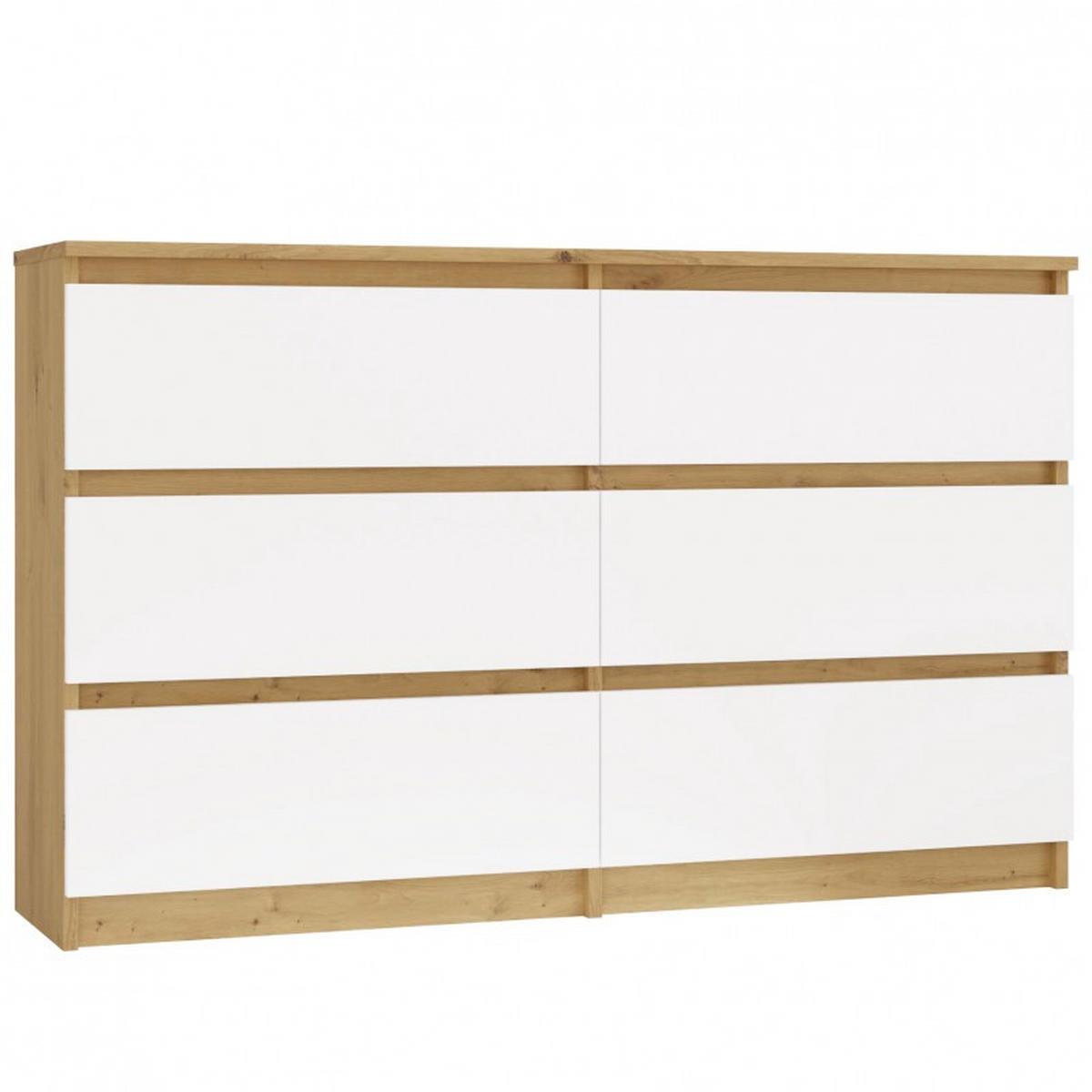 KOMMODE Artisan, Weiß 120/75/30 - Weiß, Holzwerkstoff (120/75/30cm) - RAUMHIRSCH FURNITURE