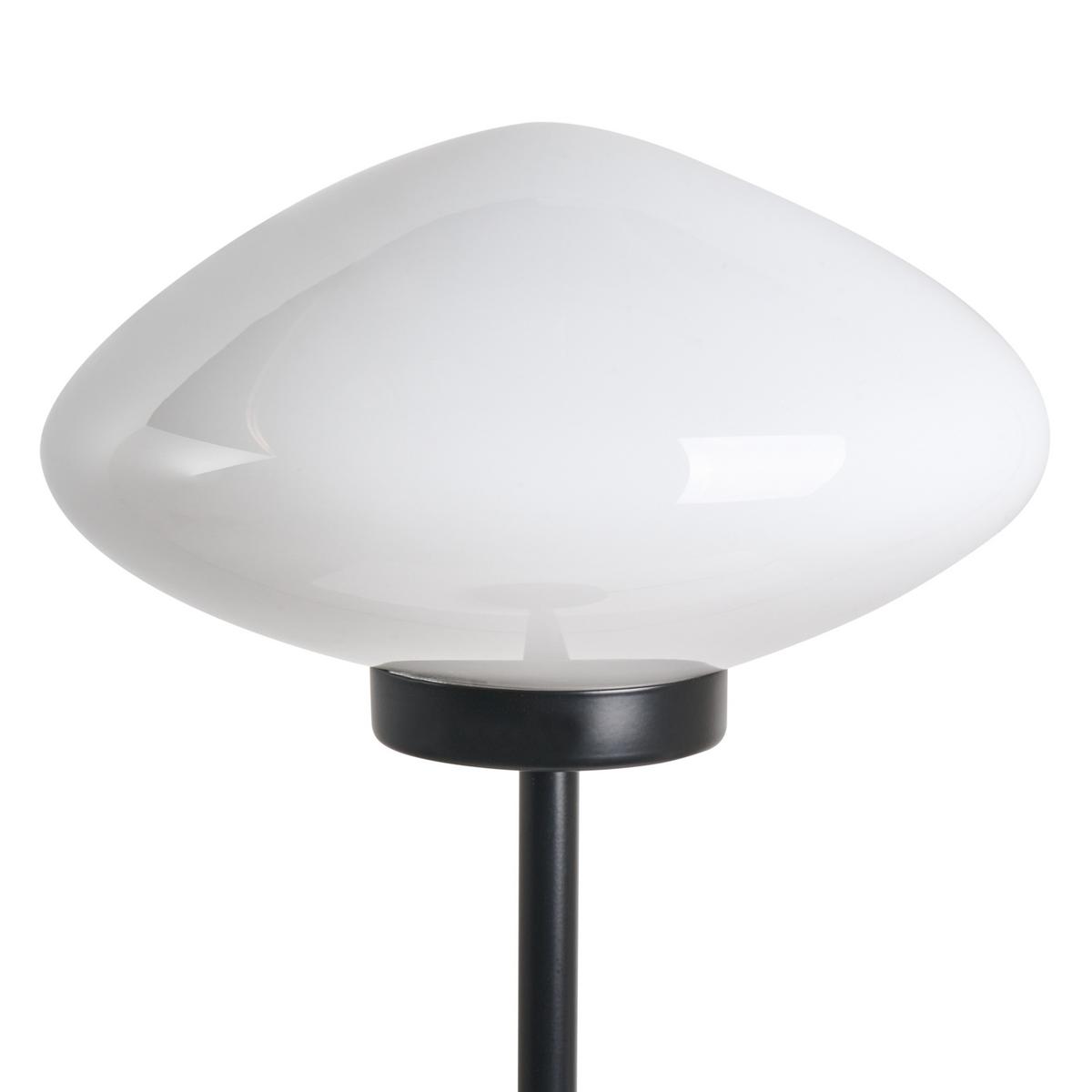 TISCHLAMPE Metall Schwarz Sibun - Schwarz/Weiß, Metall (24/24/55cm) - Beliani