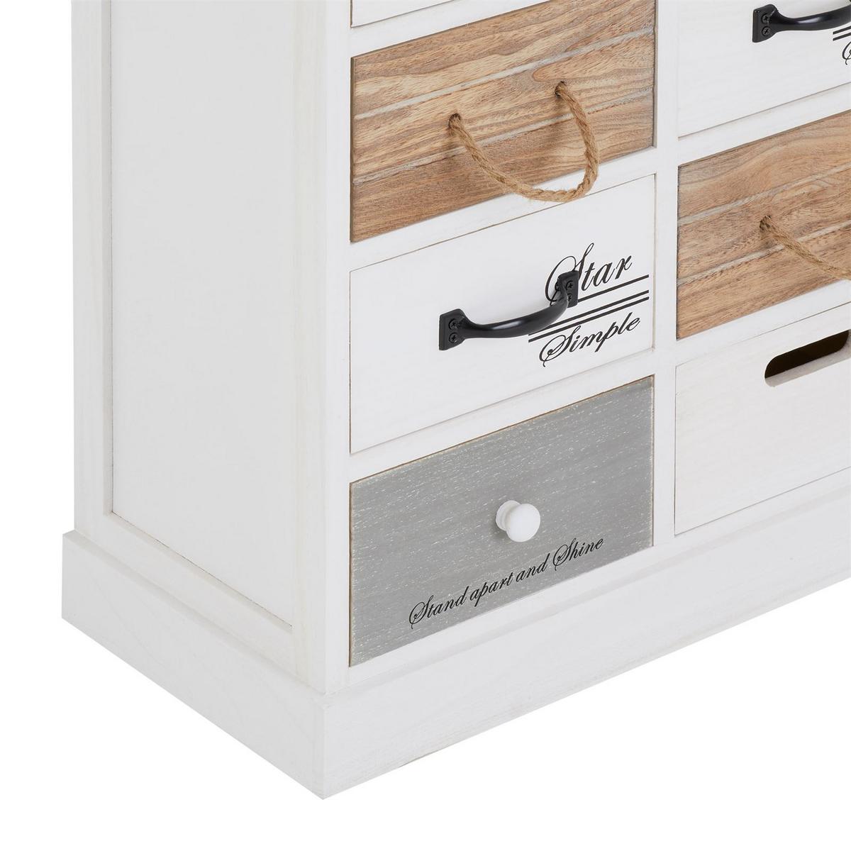 KOMMODE SALVA weiß - Weiß, Holz (53/64/27cm) - CARO-Möbel