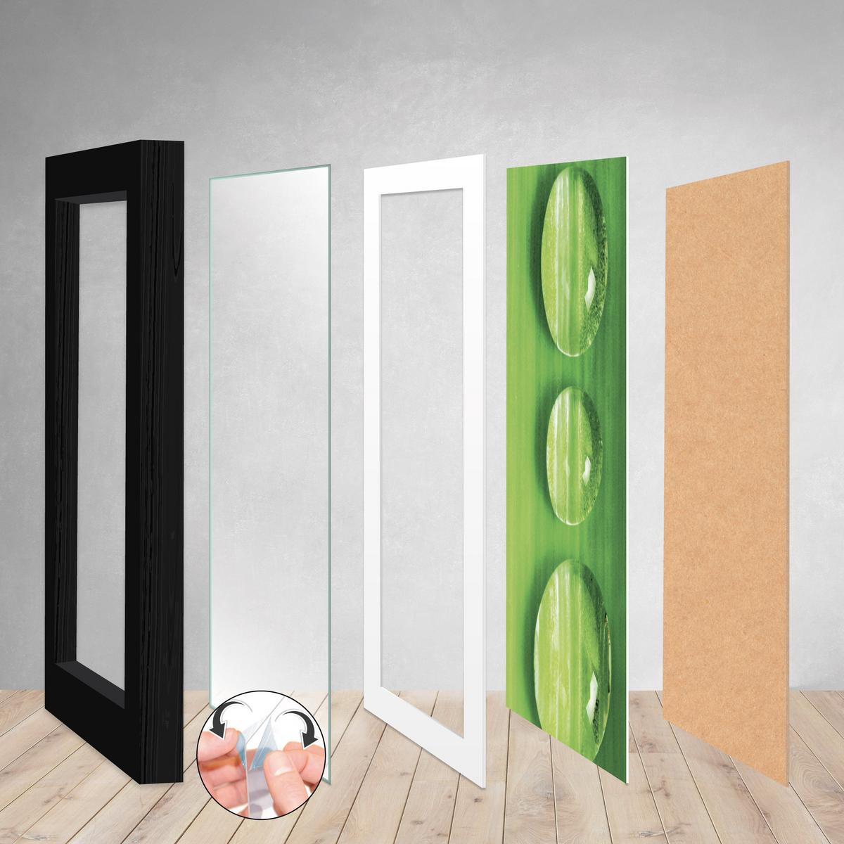 BILDERRAHMEN Nature MDF Schwarz (24tlg) - Schwarz, Holzwerkstoff (26/27cm) - BoMoe