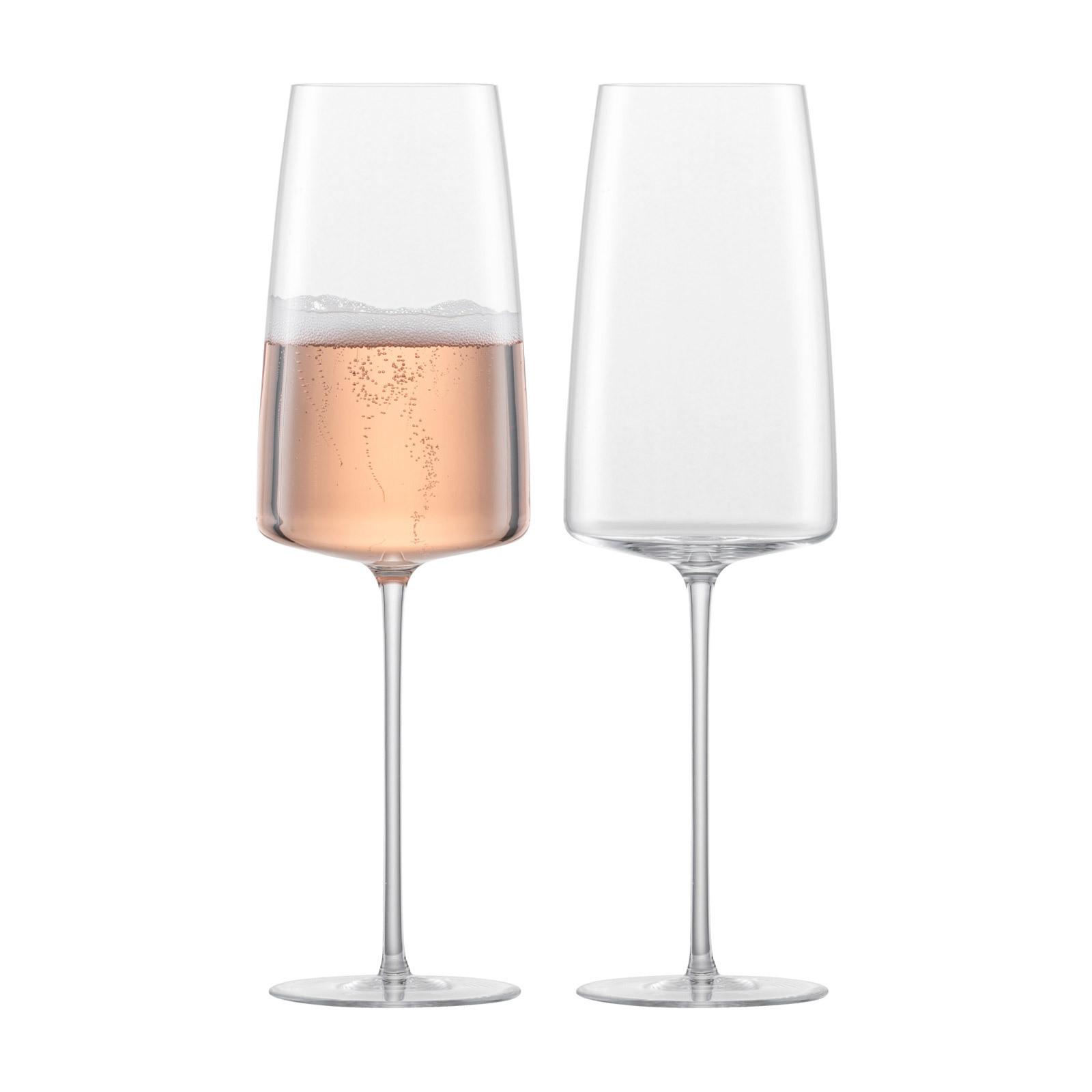 SEKTGLÄSER LEICHT & FRISCH Simplify transparent 407 ml 2er Set - Transparent, Glas (0.407L) - Zwiesel Glas