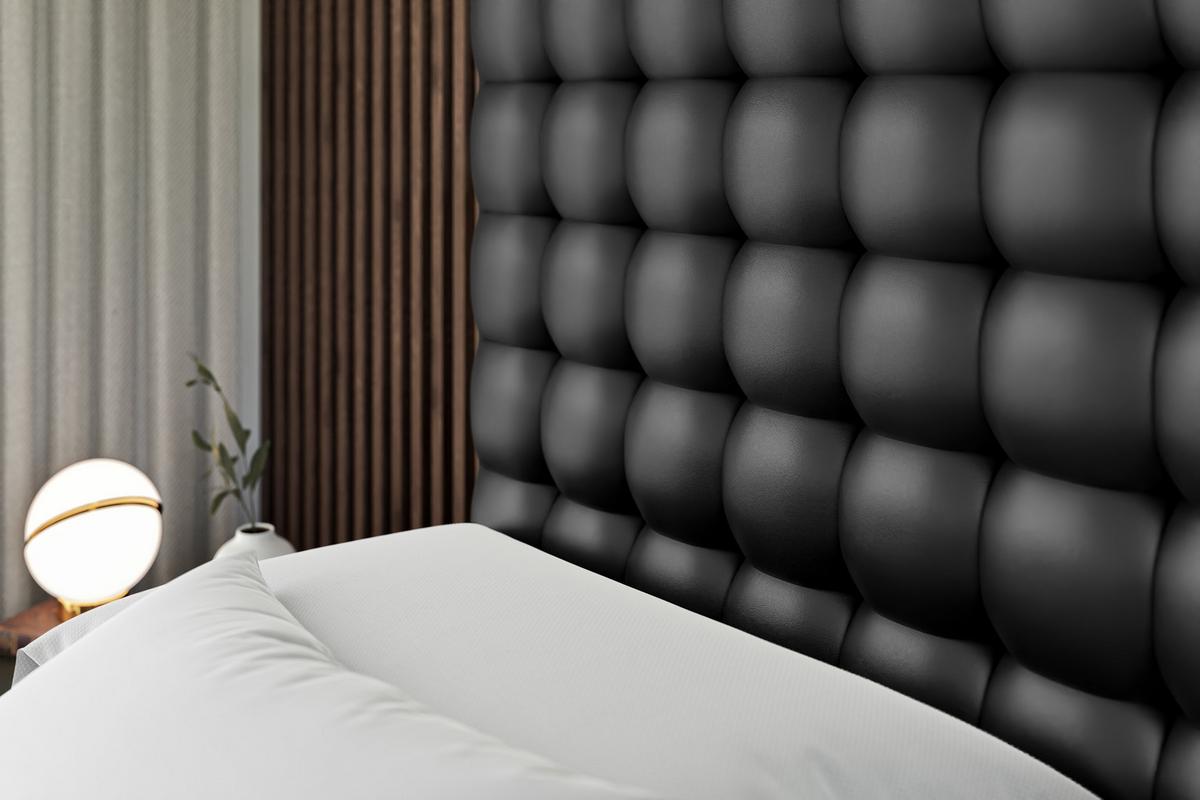 BOXBETT VIONE-Z - 180 x 200 - H4 - Schwarz Hochglanz - Schwarz Hochglanz, Holzwerkstoff (180/200cm) - ALTDECOR