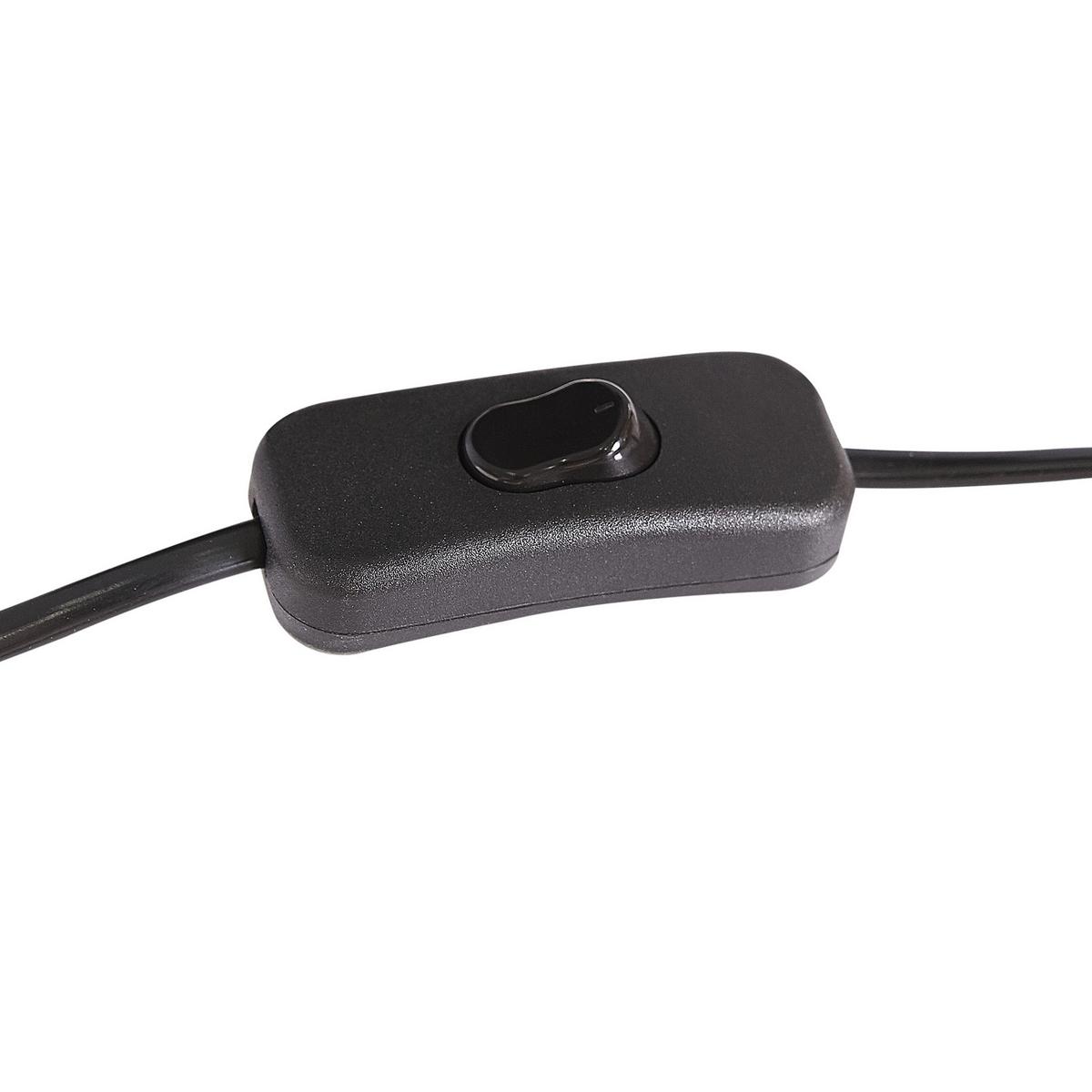 GLOBUS LED Schwarz Magellan - Schwarz/Kupferfarben, Kunststoff (23/32/23cm) - Beliani