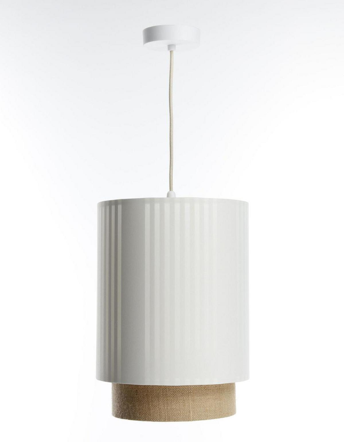 HÄNGELEUCHTE Weiß 25/105 cm - Braun, Kunststoff (30/0.4/105cm) - ONZENO