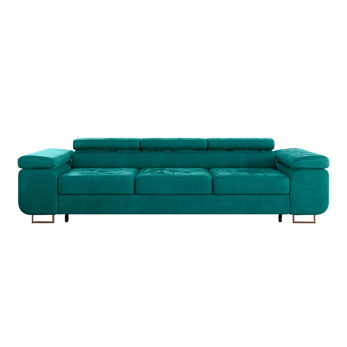 SCHLAFSOFA Wilson 3 Sitzplätze Tannengrün - Grün, Holzwerkstoff (275/69/100cm) - Petits-meubles