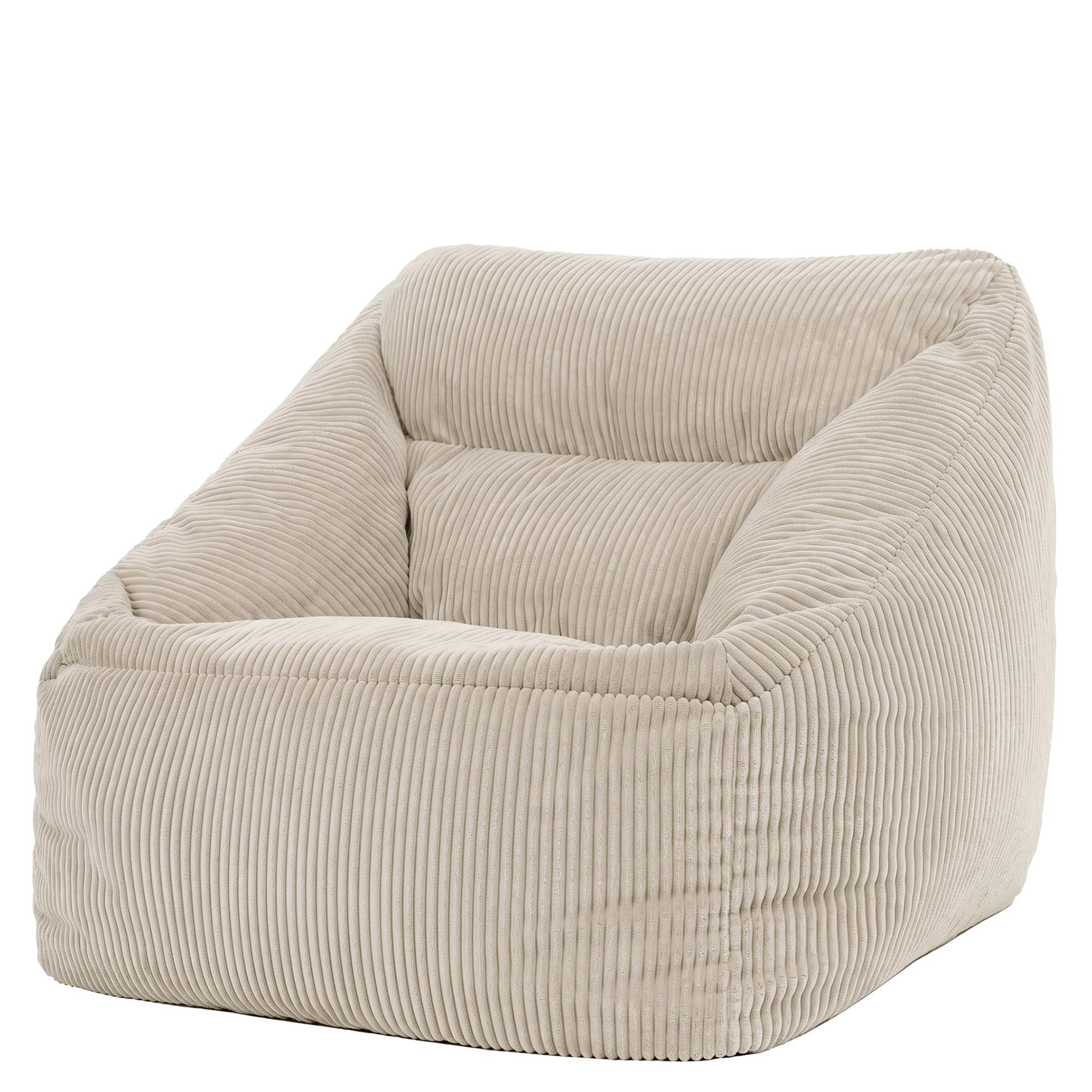SITZSACK Cord Sessel Natalia - Beige, Textil (97/73/84cm) - icon