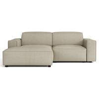 ECKSOFA Sellmo 210 cm - Taupe/Schwarz, Kunststoff/Textil (210/166cm) - Selsey