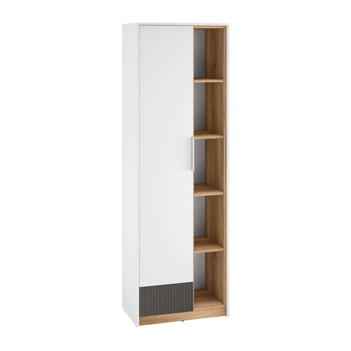 SCHRANK 1 Tür Ronan Weiß - Weiß, Holzwerkstoff (64/196/40cm) - Petits-meubles