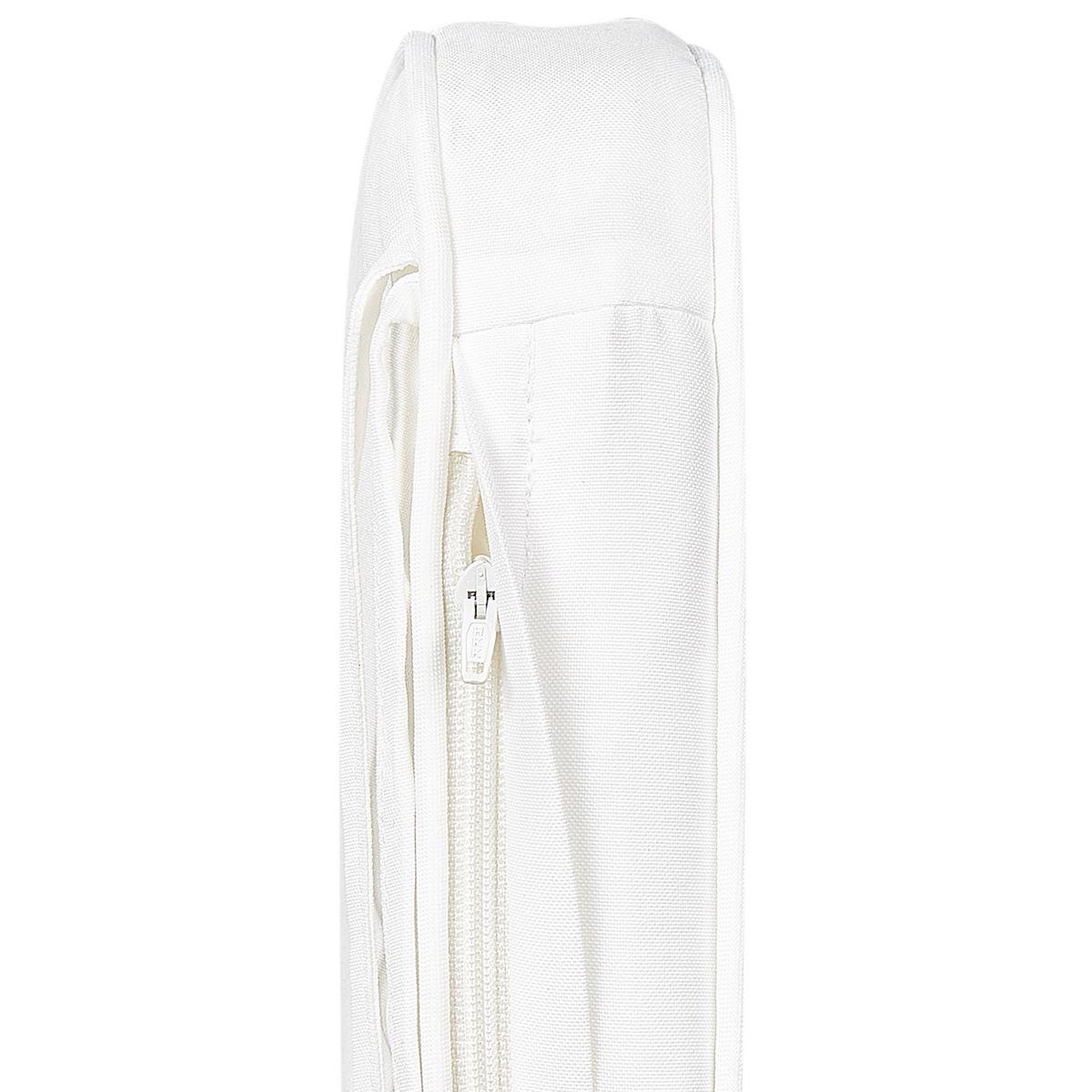 GARTENSTUHLKISSEN 6er-Set Cremeweiß 39/31 cm Tolve - Weiß, Textil (39/5/31cm) - Beliani