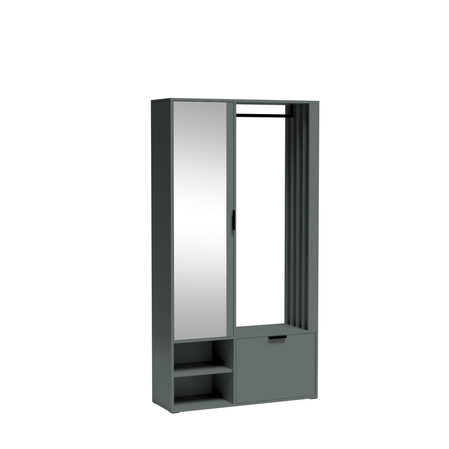 GARDEROBENSCHRANK SETA 100/189/33 Modern Garderobenschrank Hellgrün - Hellgrün, Holzwerkstoff (100/189.4/33cm) - MASSENO