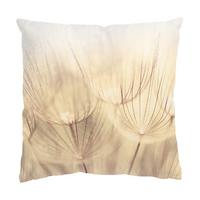 DEKOKISSEN Pusteblumen Nahaufnahme in wohnlicher Sepia Tönung 50/50 cm - Beige, Textil (50/50/10cm) - Bilderwelten