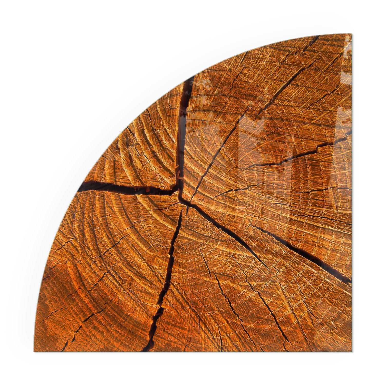 GLASPLATTE für Kamin 100x100 cm - Orange, Glas (100/100/0.4cm) - TULUP