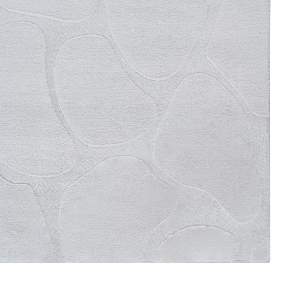 TEPPICH Hellgrau 160/230 cm Kawi - Hellgrau/Grau, Textil (160/230cm) - Beliani