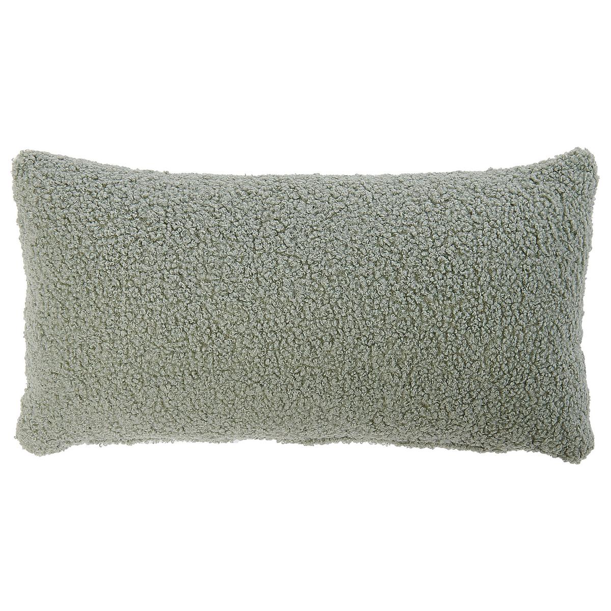 SESSEL mit Kissen Bouclé Grün Otsby II - Grün, Textil (60/76/55cm) - Beliani