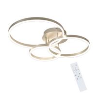 LED-DECKENLEUCHTE Kirak 58/24/82 cm - Silberfarben, Metall (82/58/24cm) - ZMH