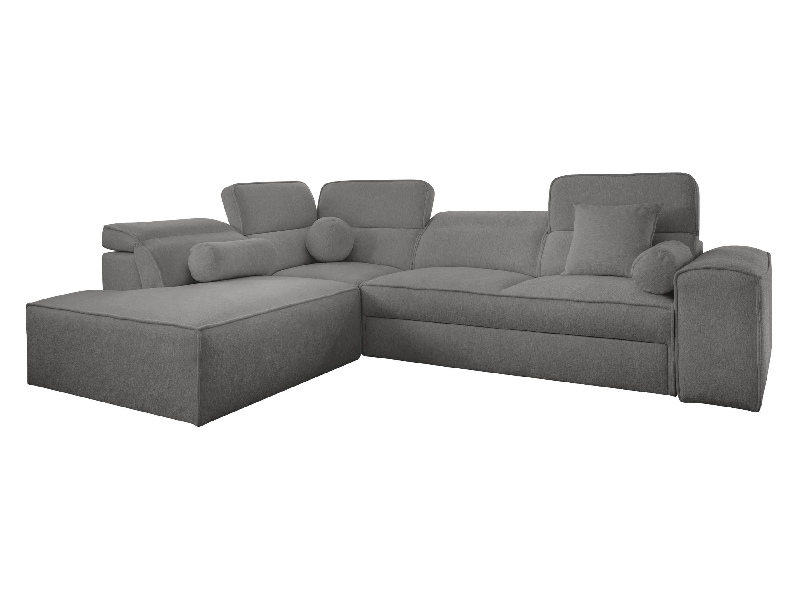 ECKSCHLAFSOFA Viveri VII, Seite: Links - Dunkelgrau, Holz/Textil (276/214cm) - MIRJAN24