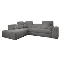 ECKSCHLAFSOFA Vito VII, Seite: Links - Dunkelgrau, Holz/Textil (276/214cm) - MIRJAN24