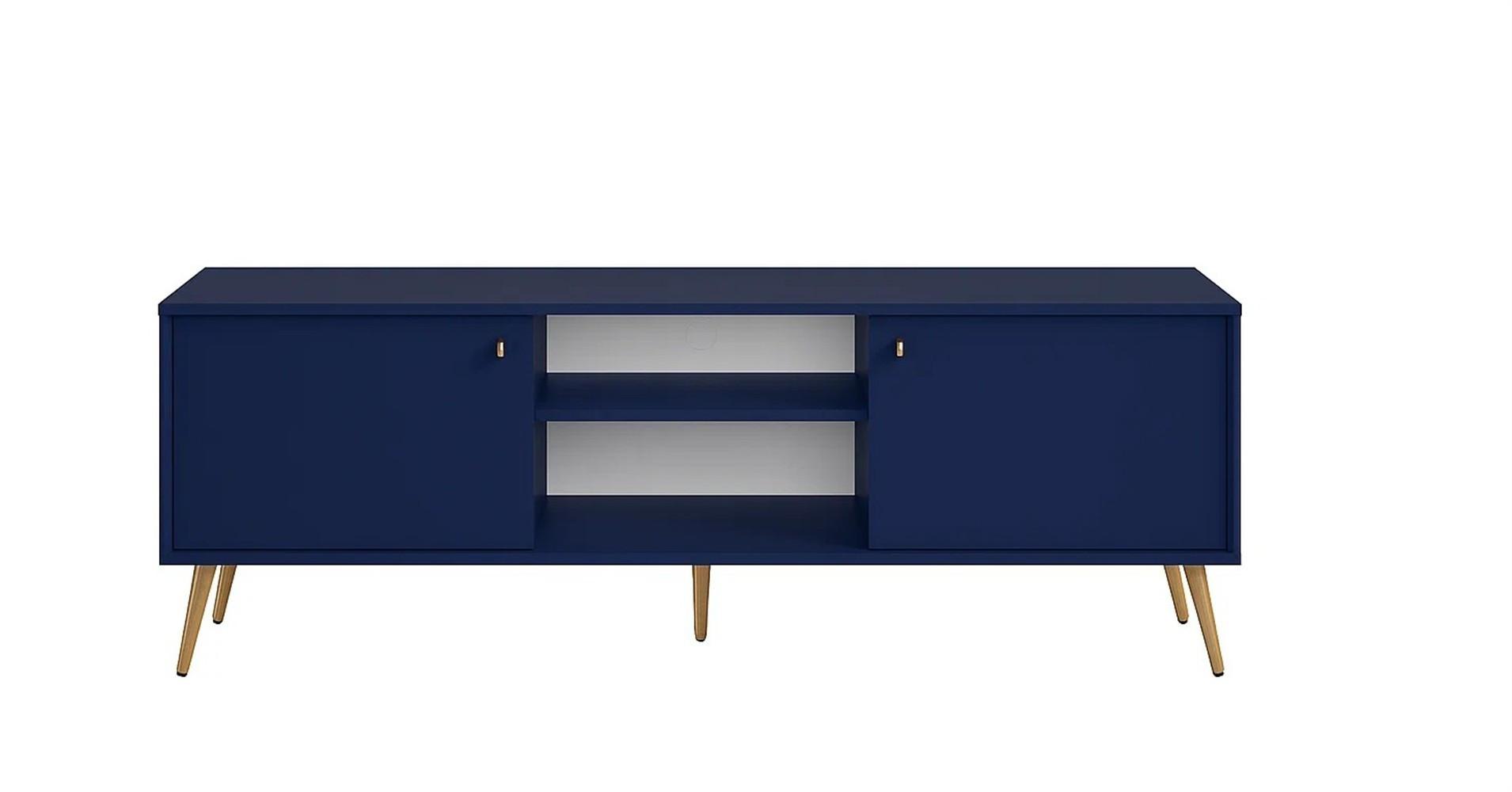 LOWBOARD SFERA 156,2/54,8/40,5 cm, Blau - Blau, Holzwerkstoff (156.2/54.8/40.5cm) - MASSENO