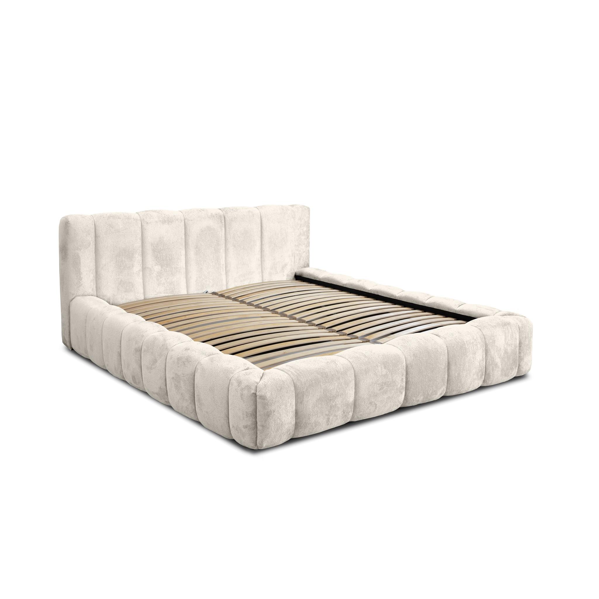 POLSTERBETT Hailey In Tender Way - Weiß, Holzwerkstoff/Textil (140/200cm) - Fun Möbel