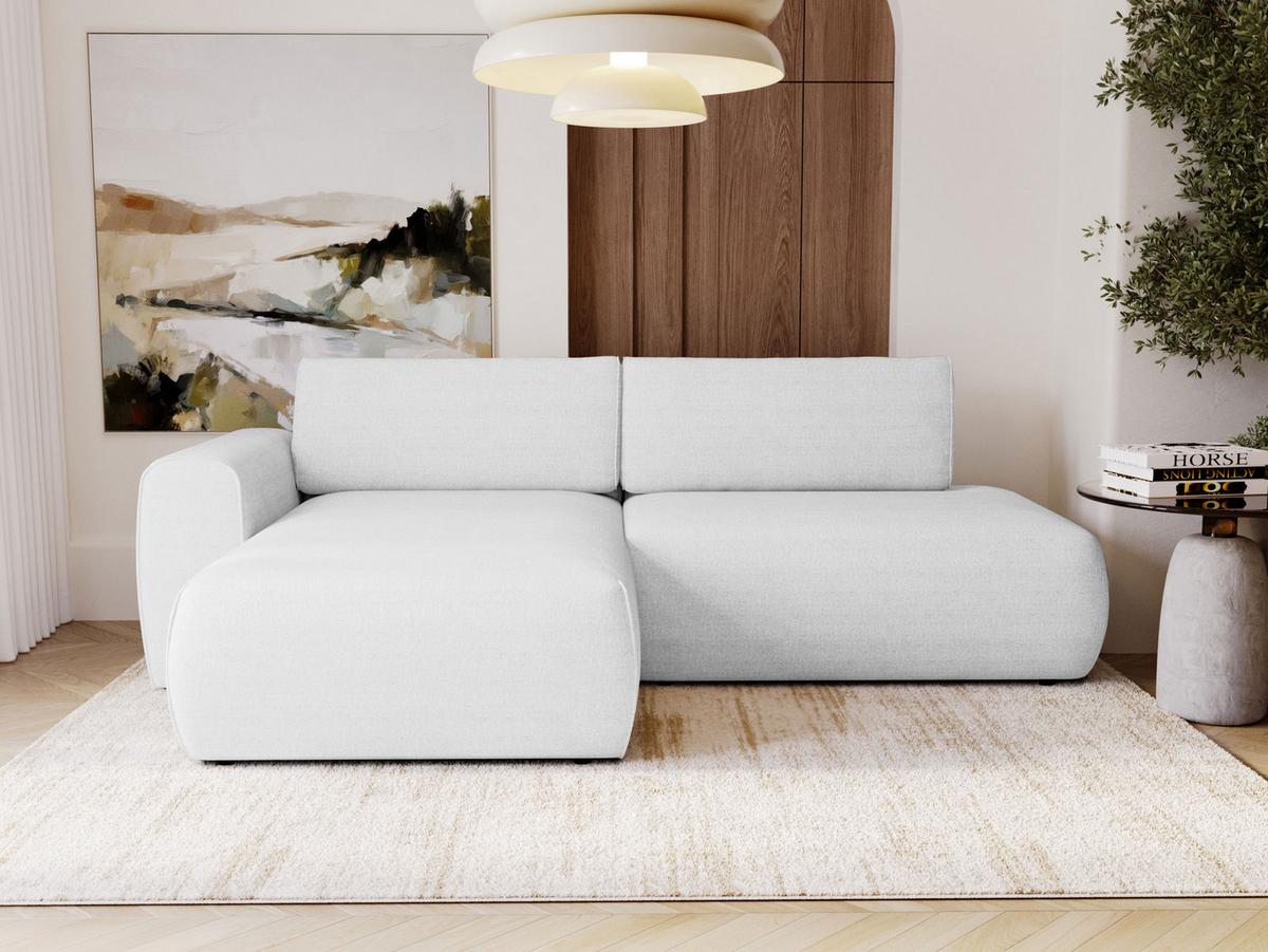 ECKSOFA Mila - Hellgrau/Schwarz, Holzwerkstoff/Kunststoff (256/164cm) - MIRJAN24