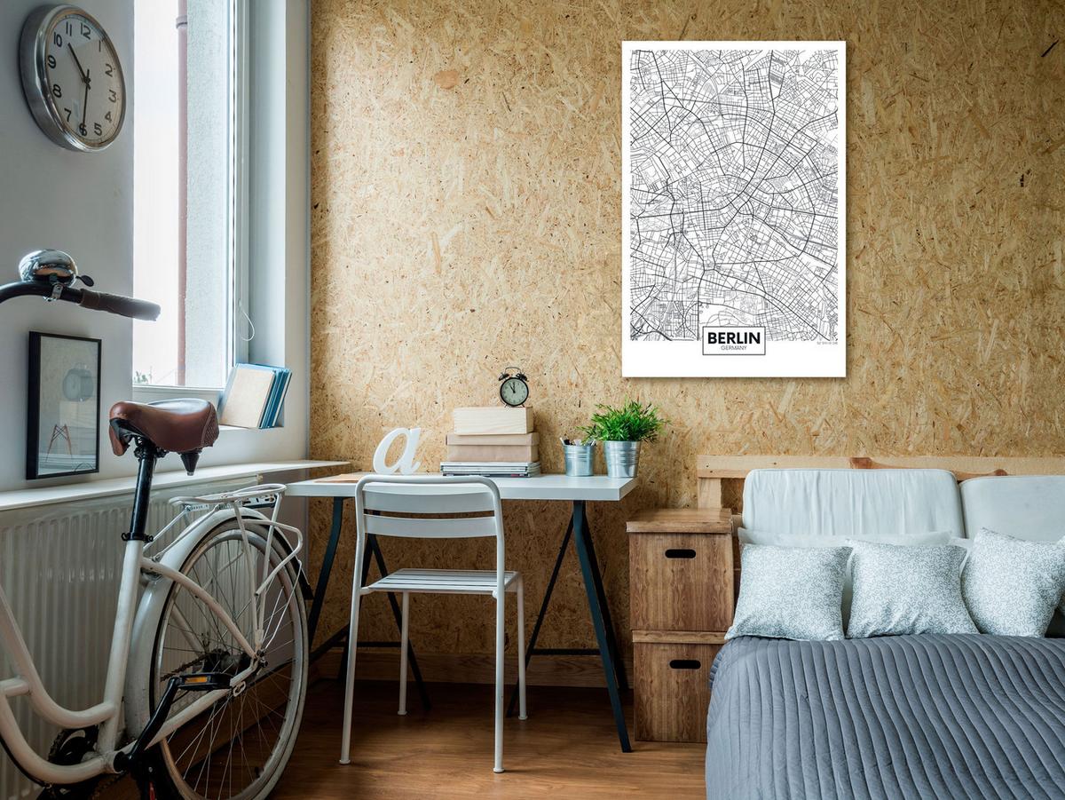 KUNSTDRUCK Schwarz-Weiß 40/60 cm - Schwarz, Textil (40/60cm) - KUNSTLOFT