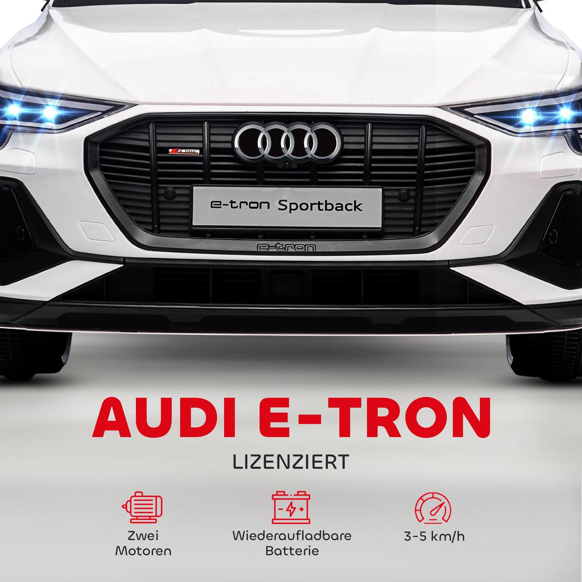KINDERFAHRZEUG Elektroauto Elektro Kinderauto für kinder ab 3 Jahre Weiß - Weiß, Metall (108/60/47cm) - HOMCOM