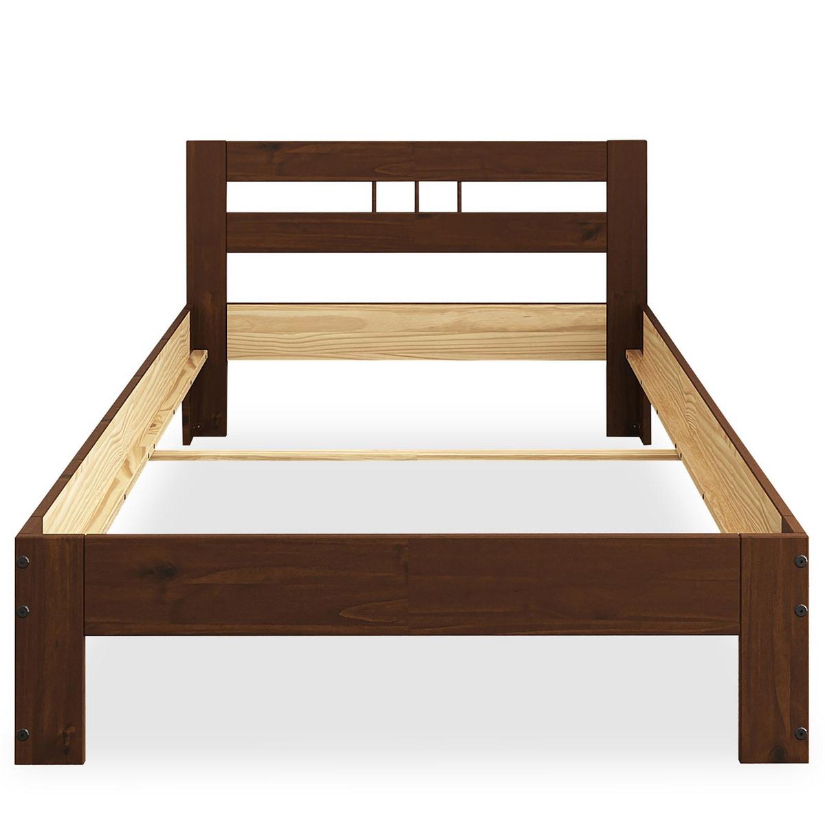 MASSIVHOLZBETT THEO 100x200 cm Kastanie - Kastanienfarben, Holz (100/200cm) - IDIMEX