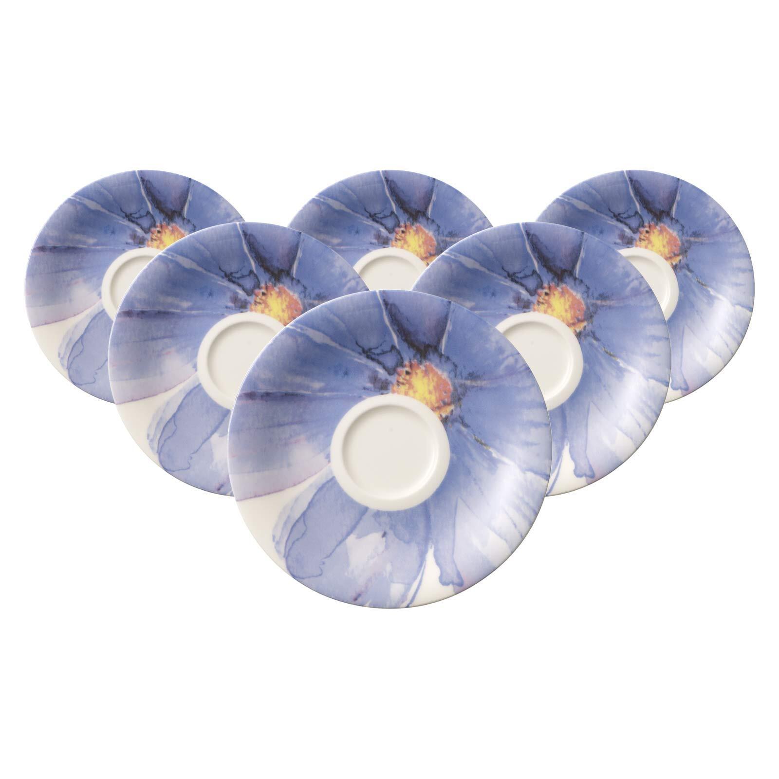 MOKKA-/ESPRESSOUNTERTASSEN Mariefleur Gris Basic bunt ø 12 cm 6er Set - Multicolor, Keramik (12cm) - Villeroy & Boch