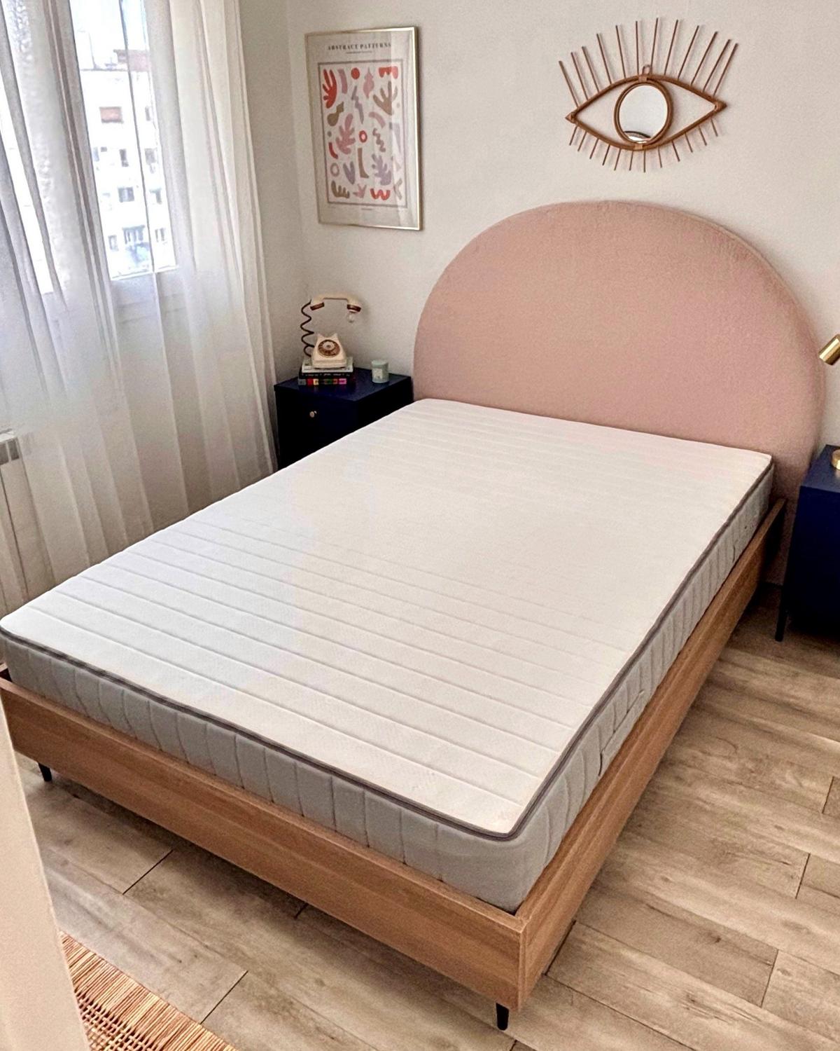 TASCHENFEDERKERNMATRATZE H2/3 Mittel 140/200 cm Roomy - Weiß, Textil (140/200cm) - Beliani