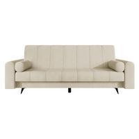 SCHLAFSOFA Zuri - Beige/Schwarz, Holz/Textil (240/93/91cm) - MIRJAN24